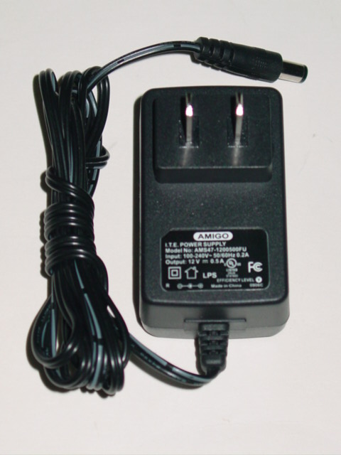 NEW Amigo AMS47-1200500FU AC Adapter 12V 0.5A